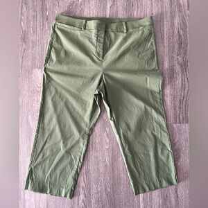 Lane Bryant Women’s 22W Olive Chinos cropped pants